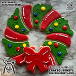 Christmas Wreath Cookie Platter