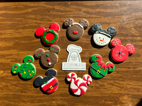 Christmas Mickey Inspired Cookies