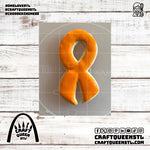 CRPS Orange Awareness Ribbon Cookies