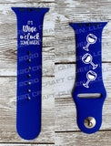 Wine O’Clock Engraved Watch Band - CRAFT QUEEN, LLC