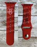 Happy Valentine’s Day Monogram Watch Band - CRAFT QUEEN, LLC