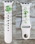 Plaid Shamrock Love St. Patrick’s Day Watch Band - CRAFT QUEEN, LLC