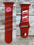 XOXO Valentine’s Day Monogram Watch Band - CRAFT QUEEN, LLC