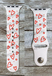 Hearts Valentine’s Day Watch Band - CRAFT QUEEN, LLC