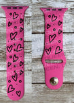 Hearts Valentine’s Day Watch Band - CRAFT QUEEN, LLC