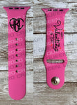 Happy Valentine’s Day Monogram Watch Band - CRAFT QUEEN, LLC