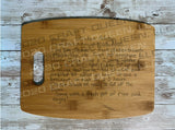 Handwritten Recipe Cutting Board - CRAFT QUEEN, LLC