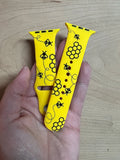 Bees and Honeycomb Watch Band