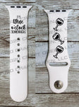 Wine O’Clock Engraved Watch Band - CRAFT QUEEN, LLC