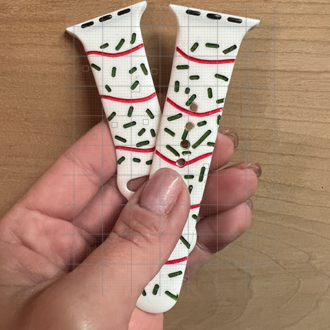 Christmas Snack Cake Watch Band