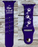 Wine O’Clock Engraved Watch Band - CRAFT QUEEN, LLC