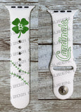 Shamrock Blues or Cardinals Watch Band - CRAFT QUEEN, LLC