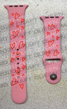 Hearts Valentine’s Day Watch Band - CRAFT QUEEN, LLC