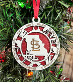 Missouri St. Louis Themed Christmas Ornament