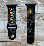 Rainbow Namaste Lotus Ohm Apple Watch Band (Limited Edition)