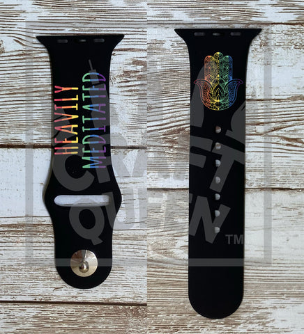 Rainbow Heavily Meditated Hamsa Apple Watch Band (Limited Edition)