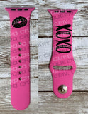 XOXO Valentine’s Day Monogram Watch Band - CRAFT QUEEN, LLC