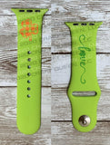 Plaid Shamrock Love St. Patrick’s Day Watch Band - CRAFT QUEEN, LLC