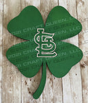 St. Louis Cardinals Shamrock St. Patrick’s Day Sign - CRAFT QUEEN, LLC